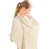 Muslin Nursing Cover for Baby Breastfeeding Breathable Breastfeeding Cover Up with Arch Neckline for Women Nursing Apron Multi-u