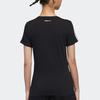 Adidas Neo Three-Stripe Pattern Print Round Neck Short Sleeve T-Shirt Women Tops Black GK1567