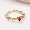 Diamond Set With Zirconia Ring Wedding Banquet Bridal Handmade Gift