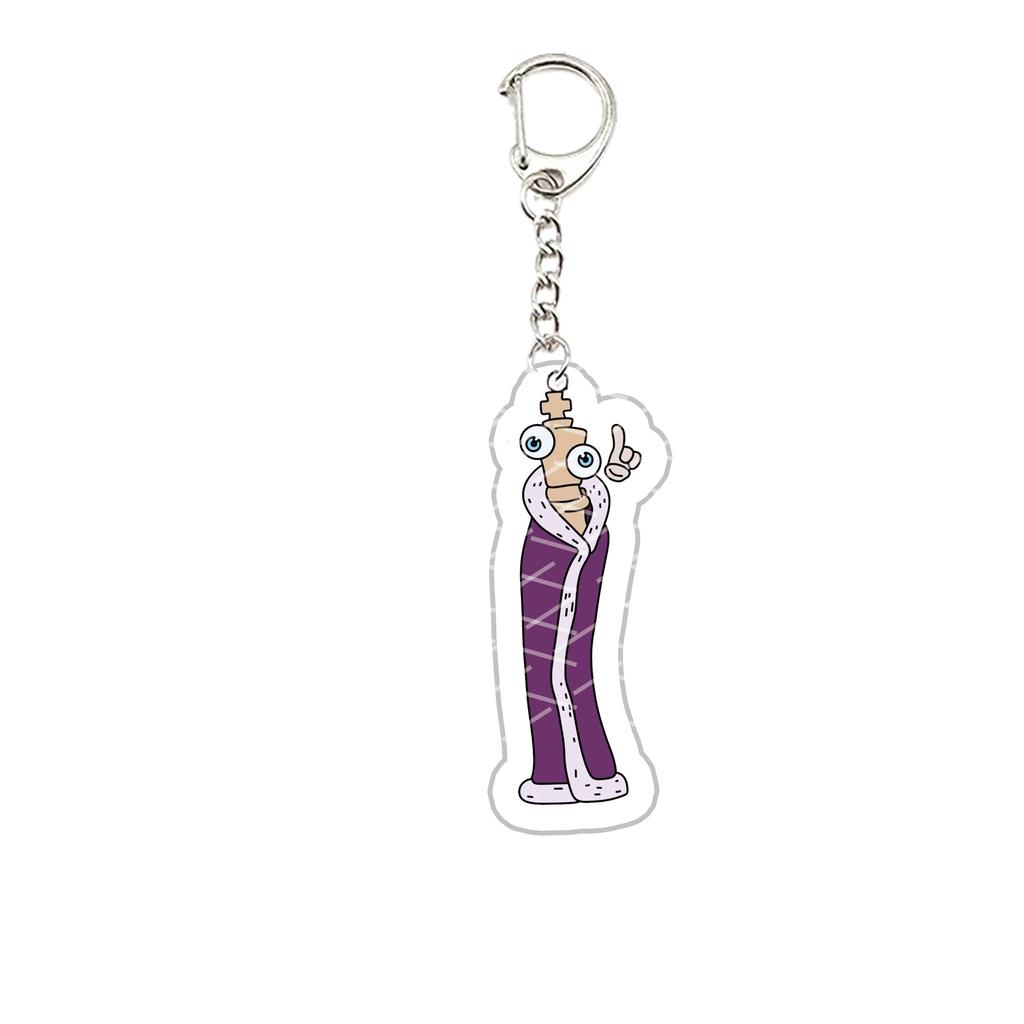 Acryl De Verbazingwekkende Digitale Circus Sleutelhanger Pomni Jax Ragatha Gangle Kinger Sleutelhanger Sleutelketting voor Accessoires Tas Fans Cadeau