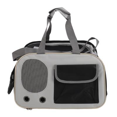 Pet Carrier Bag Breathable Foldable Oxford Cloth Steel Wire Frame Cat Travel Handbag with