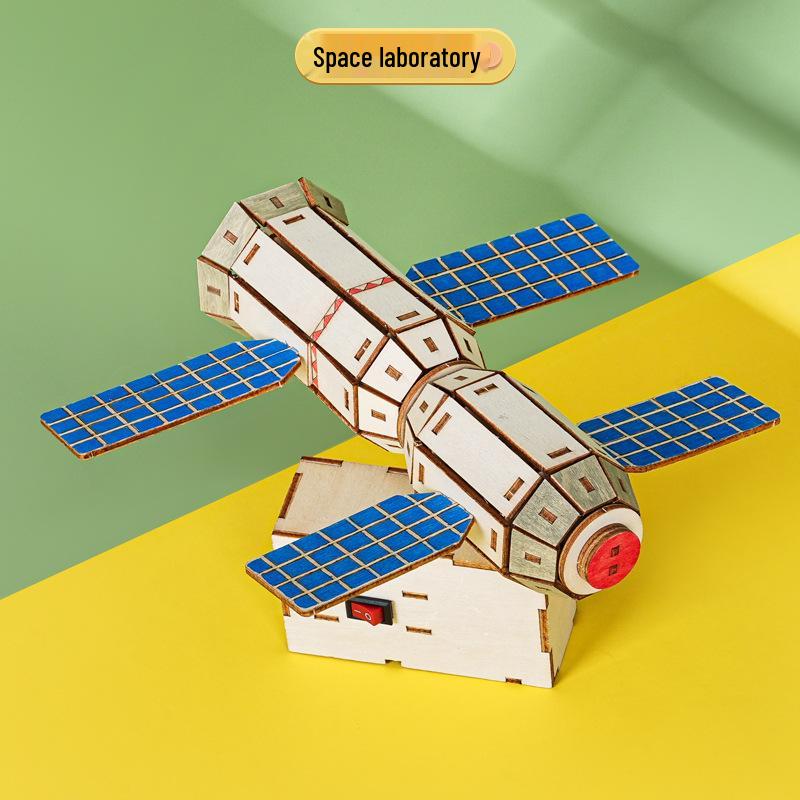 DIY Space Capsule Wooden Model Kit - STEAM Educational Aerospace Assembly Set