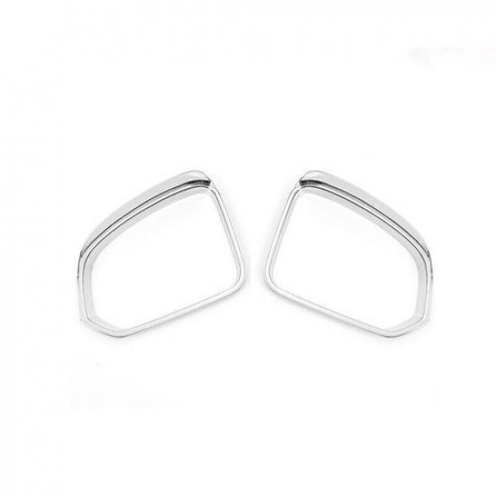 For Volvo XC40 2019-2024 Glossy Chrome Rear View Mirror Rain Eyebrow Trim 2PCS