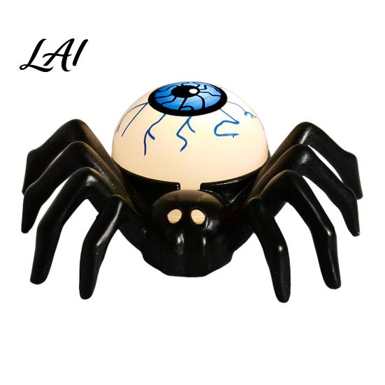 Battery Operated Tealight Candles Halloween Spider Tea Light Candle Flameless Flickering LED Fake Indoor Festival Atmosphere Lamps Spooky Eyeball