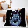 Digital Printed Wish Cartoon Student with Lamb Fleece Crystal Fleece Blanket