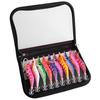 Fishing Lure Set: Luminous Squid Hooks & Wooden Shrimp Bait (3.0#-3.5#)