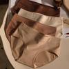 Women Underpants Mid Waist Solid Color Cotton Butt-lifted Good Breathability Elastic Quick-drying Sport Casual Briefs Female Panties