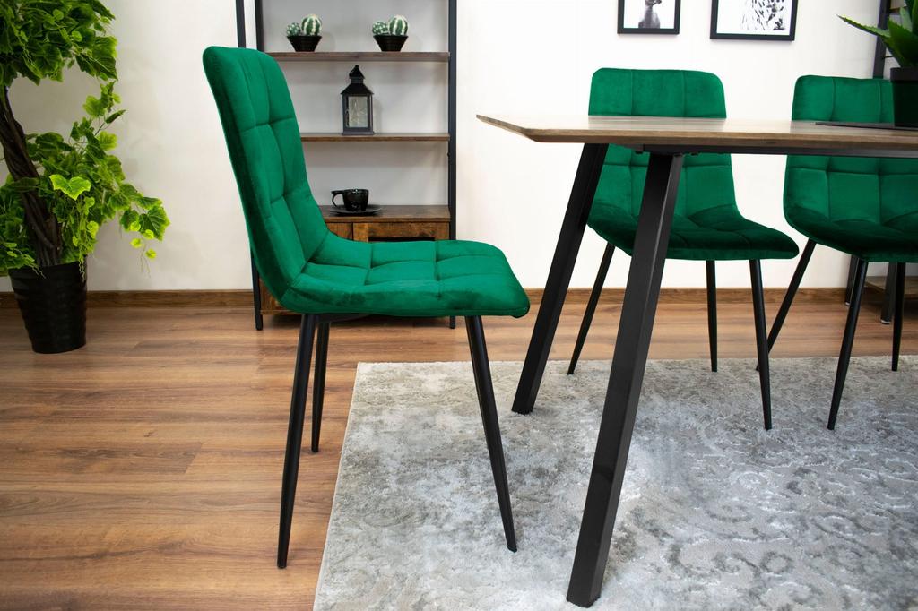 KARA Chair - Dark Green Velvet X 4