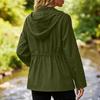 Women's Windbreaker Jacket with Zipper for Outdoor Hiking and Travel