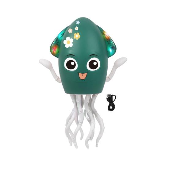 Electric Dancing Octopus Toy with LED Lights Music Smart Obstacle Avoidance Octopus