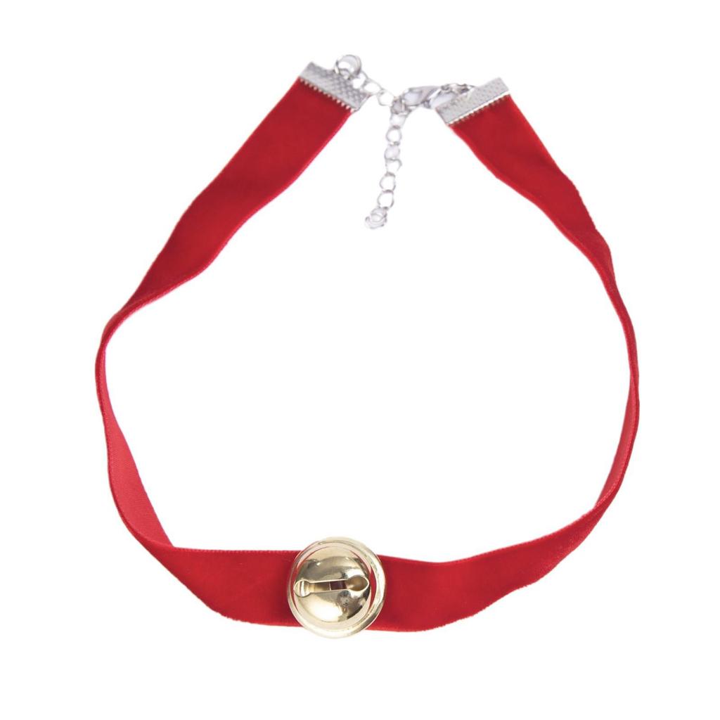 Velvet Christmas Bell Choker Necklace: Festive, Soft, Sweet, and Stylish for Every Little Princess
