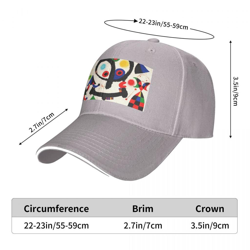 MIRO Abstract Figures Pink 2 Baseball Caps Fashion Unisex Women Hats Outdoor Adjustable Casual Cap Baseball Hat Polychromatic