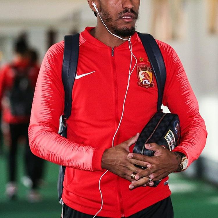 Nike Logo Print Tiger Stripe Long Sleeve Football Shirt Men Tops Red AR4514-611