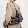 Genuine Leather Women's Bag, Winter Women's New Style, High-end and Niche Women's Single Shoulder Underarm Bag, Retro and Fashionable Crossbody Bag