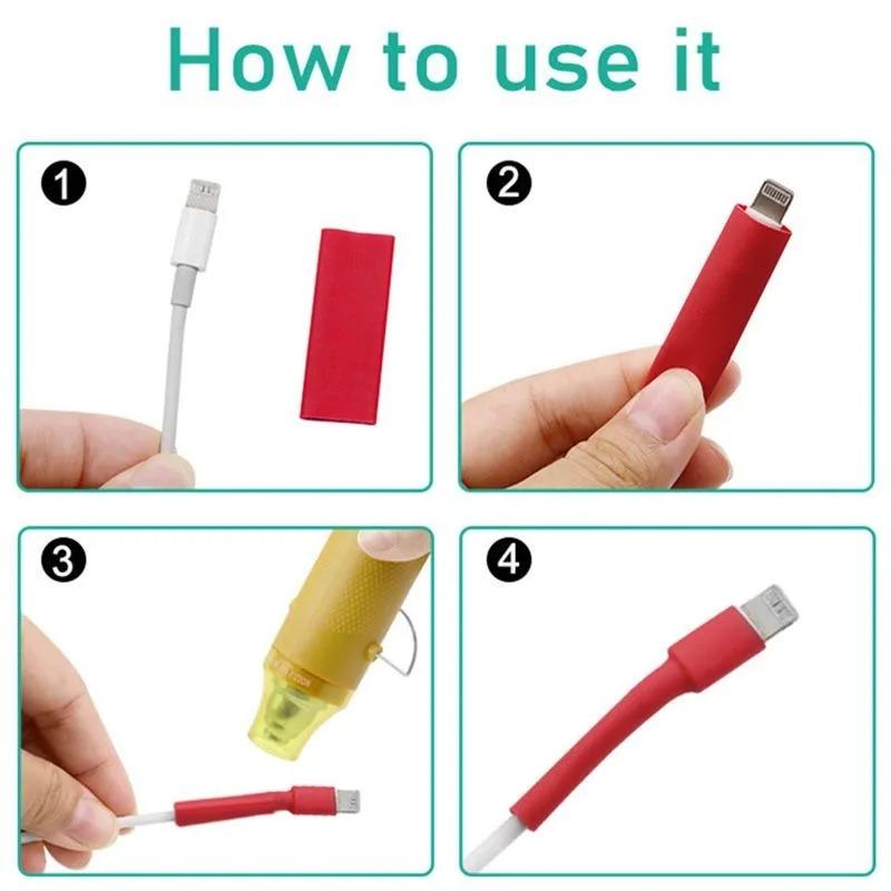 Insulation Sleeving Heat Shrink Tube Thermoresistant tube Kit Polyolefin Heat Shrink Tubing Wire cable Waterproof Shrink 2:1