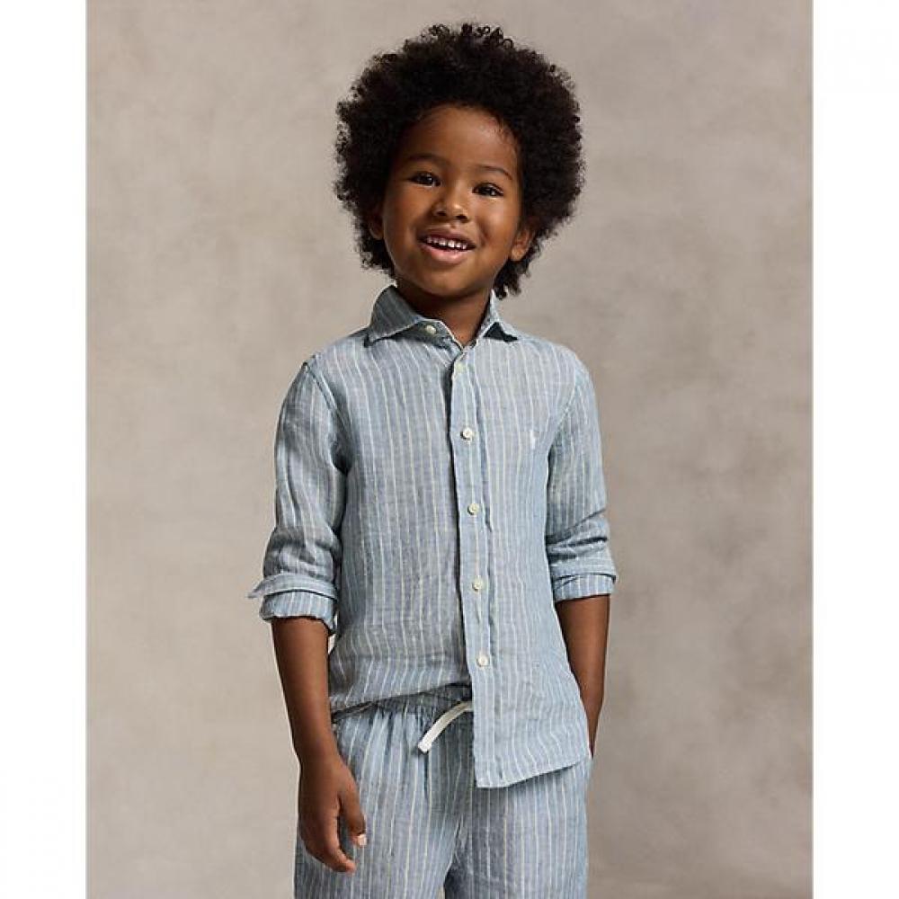 

Polo Ralph Lauren Boys Striped Linen Shirt 2 7 Years Cwpowovb6820658999 7