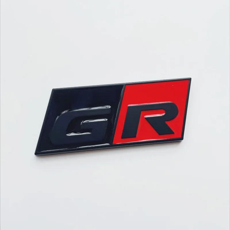 1Pc 3D Metal GR SPORT Logo Emblem Badge Car Body Trunk Deccor Sticker For CHR RAV4 Camry Alphard Avensis Prius Verso Crown