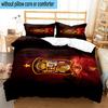 3pcs Spain's Royal Emblem Printed Bedding Set Duvet Cover Closure Includes 1 Duvet Cover & 2 Pillowcases Bedding Sets Home Decor Gifts