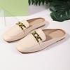 2025 Neue Damenschuhe Damen Flache Mode Vintage Leder Slipper Elegant Bequem Lässig Flache Schuhe für Damen