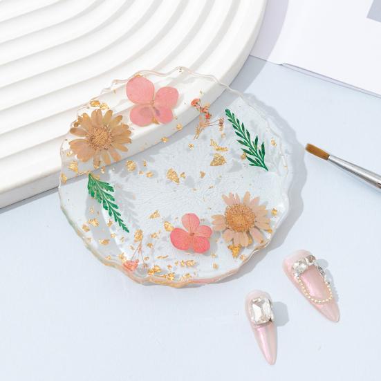 Handmade Resin Coaster Dried Flowers Cup Mat Heat-Resistant Clear Waterproof Table Protection Mat Unique Gift for Coffee Lovers Home Office Decor