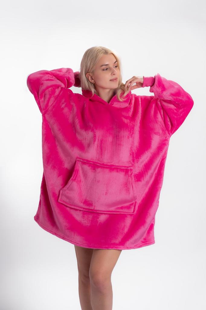 Blanket sweatshirt thick blanket hoodie 2in1 pink oversize birthday gift