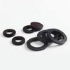 1~20pcs Outer Diameter: 12~438mm Thickness: 2/3mm Black Silicone Gasket Circular Flat Washer Flange Sealing O-ring/Solid Gasket