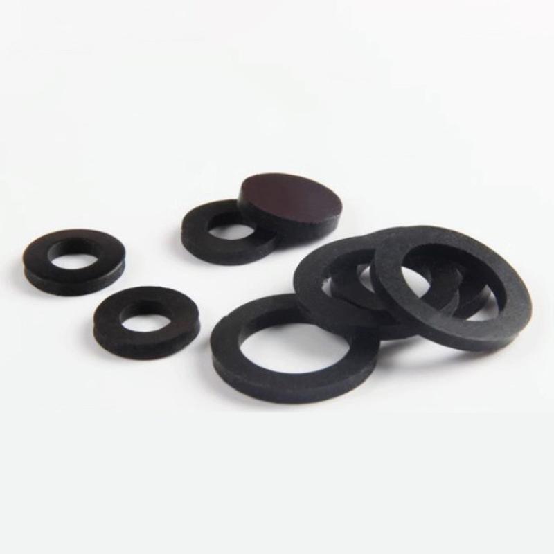 1~20pcs Outer Diameter: 12~438mm Thickness: 2/3mm Black Silicone Gasket Circular Flat Washer Flange Sealing O-ring/Solid Gasket