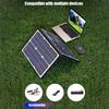 40W Solar Panel Outdoor Power Storage for Cell Phones Foldable IP67 Waterproof Rating With Carrying Handle and Support Bracket