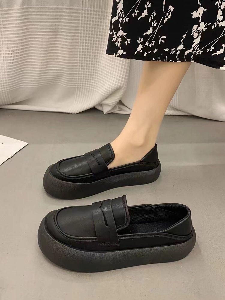 Flat bottom one-pedal small white single shoes 2024 autumn and winter new soft sole not tired feet comfortable breathable fashion work shoes