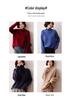 Women's High Neck Cashmere Sweater - 2026 Autumn/Winter Ribbed Knit, Simple Loose Fit, Slimming & Warm