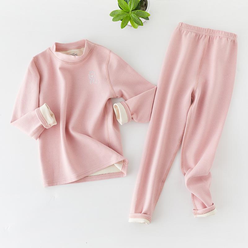 Children's Brushed Thermal Base Layer Set (S, M, L) – Seamless Class A Autumn Underwear and Trousers.