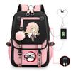 Demon slayer ghost extermination column student schoolbag junior high school student primary school student middle school student backpack