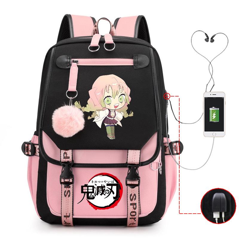 Demon slayer ghost extermination column student schoolbag junior high school student primary school student middle school student backpack