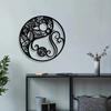 Vintage Mandala Metal Wall Art, Weather Resistant Iron Sculpture for Home Garden Balcony Christmas Gift