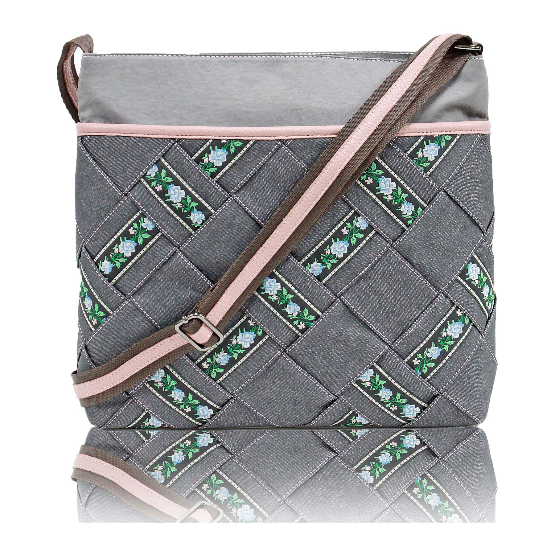 

[KFB] Сумка через плечо с цветочной сеткой