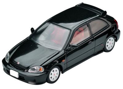 Tomica Limited Vintage Neo Scale Honda Civic Type R Finished 1/64 LV-N165b (1999 Model, Black, Product)