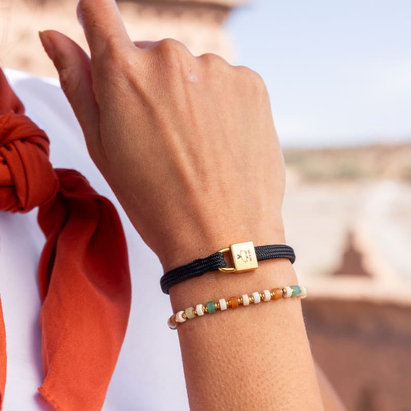 PIG & HEN (Women's) Billy Bracelet - Black X Gold