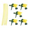 5pcs Heavy Duty Trigger Sprayer Nozzle Heads for Standard Spray Bottles Industrial Grade Plastic Replacement Parts