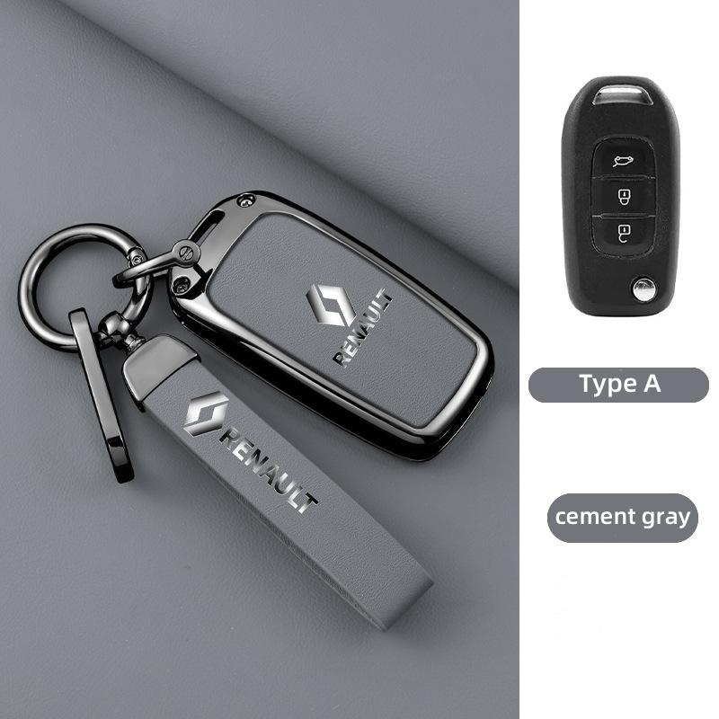 2026 Hot For Renault Interior Stickers Zinc Alloy Car Key Case Cover Shell For Renault Koleos Captur Kadjar Megane Clio Talisman