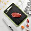 S/L Double Sided Cutting Board Thawing Function Cut Vegetables Meat Fruit Chopping Boards with Knife Sharpener Kitchen Gadgets
