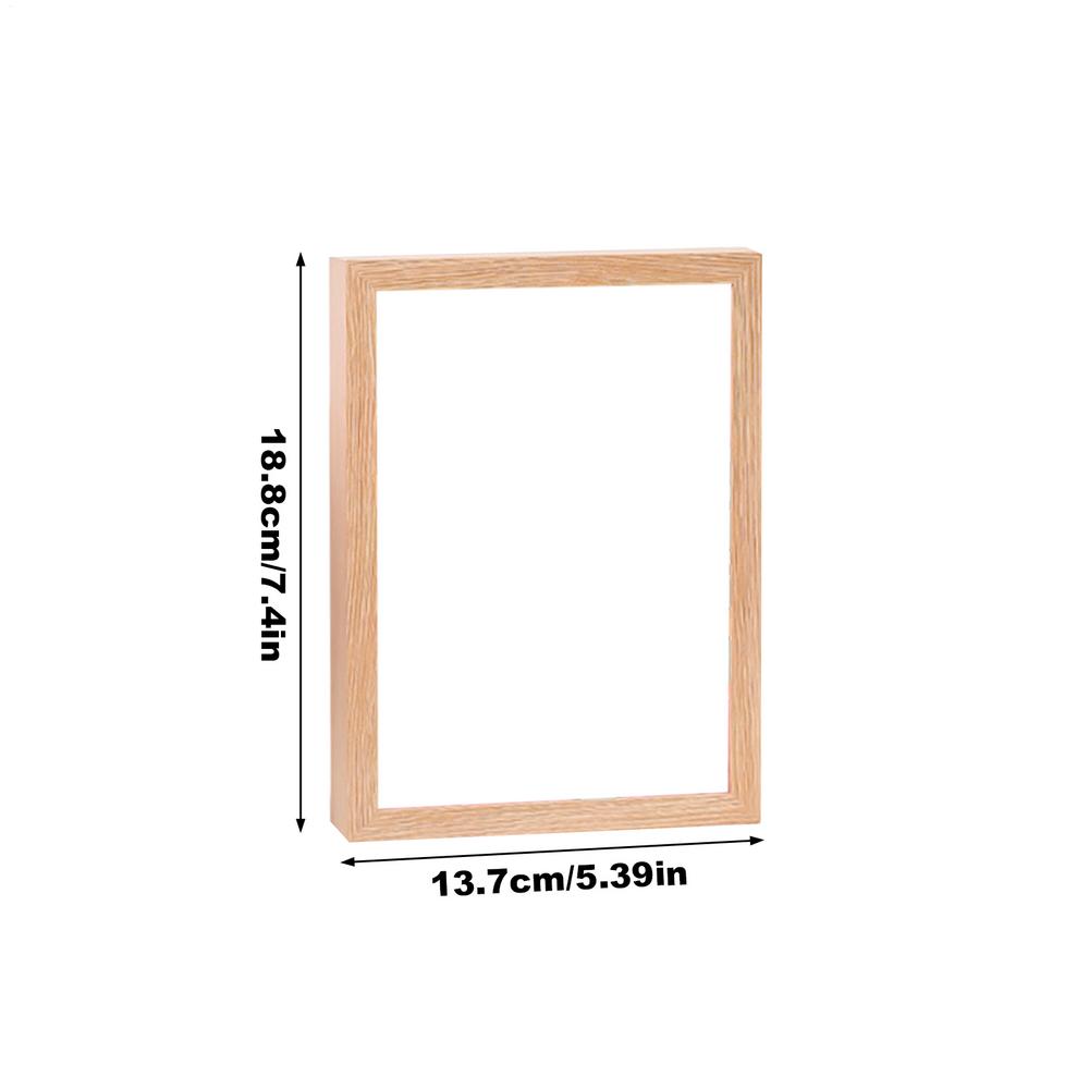 Магнитная фоторамка с быстрым снятием, 7-дюймовая, для хранения фотографий, коллажная фоторамка с открывающимся окном, деревянная рама для хранения и демонстрации фотографий