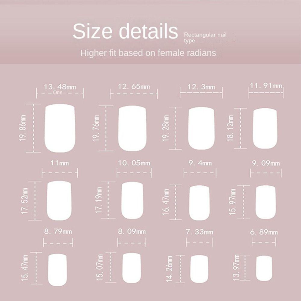 Light Pink Gradient False Nails Long Square Press On Nails New Nail Tips  Women Girls