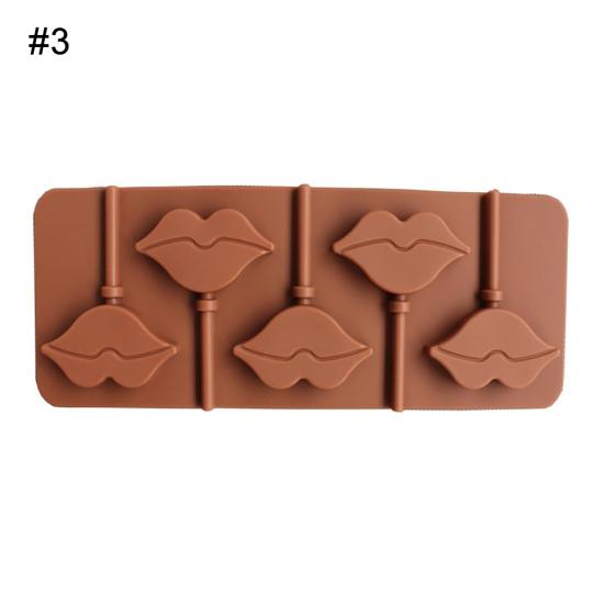 Lollipop Silicone Mold Chocolate Cake Fondant Cookie Mould DIY Baking Tools