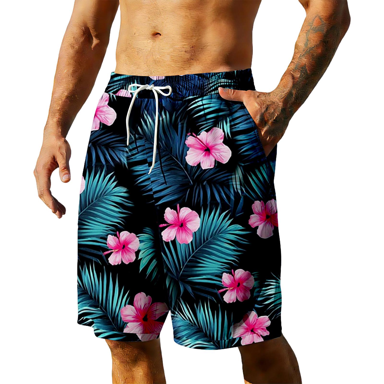 

Men s Summer Hawaiian Shorts XL кавун червоний колір