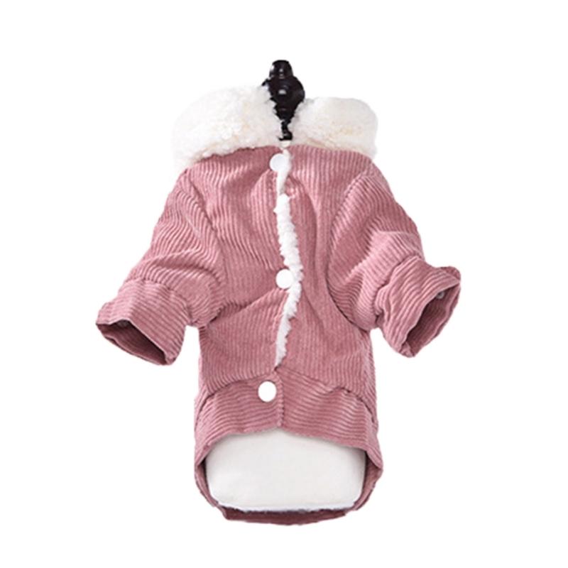 

Dog Winter Coat Apparel Indoor Outdoor Use Clothes Coat Winter Outfit XL розовый