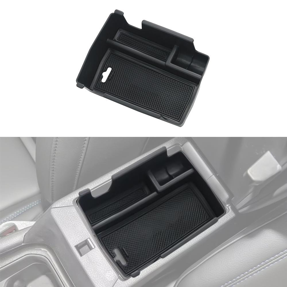 Centrol Armrest Box Storage Organizer Tray for Jeep Compass -2025 Storage Tidying Box Black Interior Car Accessories ABS