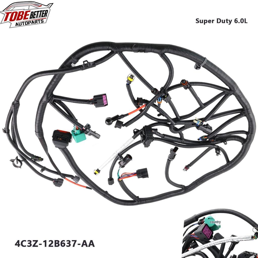 Harness 4C3Z12B637AA for 2003-2004 F-250/F-350 Super Duty 6.0L