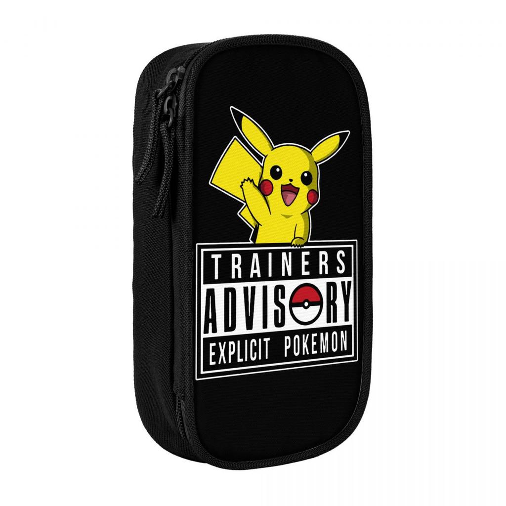 Gengar Manga Pencil Cases Pokemoned Pen Holder Bag Student Big Capacity School Supplies Zipper Pencilcases