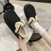 Baotou Cotton Slippers Women's Autumn and Winter New Versatile Thick Bottom Velvet Anti-skid Stepping On Shit Feeling Home Indoor Warm Slippers