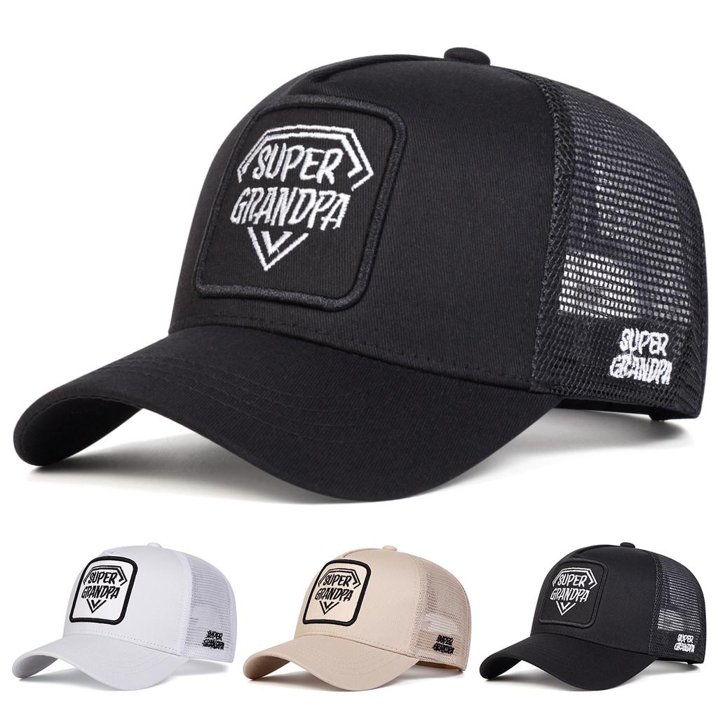 1Piece Unisex Letter Embroidery Stitched Stitching Baseball Cap Mesh Hat Outdoor Adjustable Sunscreen Leisure Hat Spring Autumn Travel Vacation